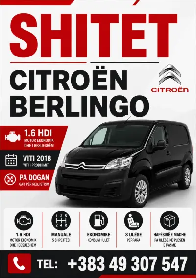Citroen Berlingo 2018 diesel në Gjilan